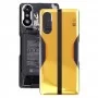 შუშის ბატარეის უკანა საფარი Xiaomi Redmi K40 Gaming-ისთვის (ყვითელი)